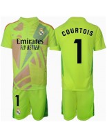 Otroške Nogometnih dresov Real Madrid Thibaut Courtois #1 Vratar Tretji 2024-25 Kratki rokavi (+ hlače)